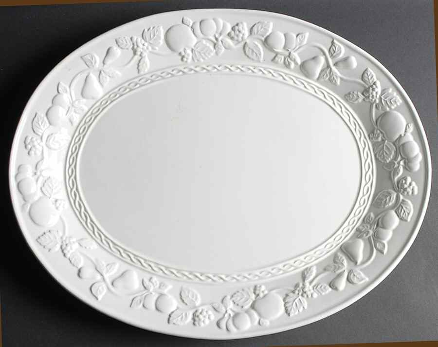 Fruitful 18" Oval Serving Platter by Gibson Designs-1
