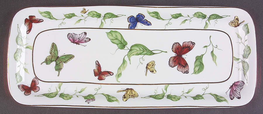 Butterfly Garden 14" Bread Tray by Godinger-1