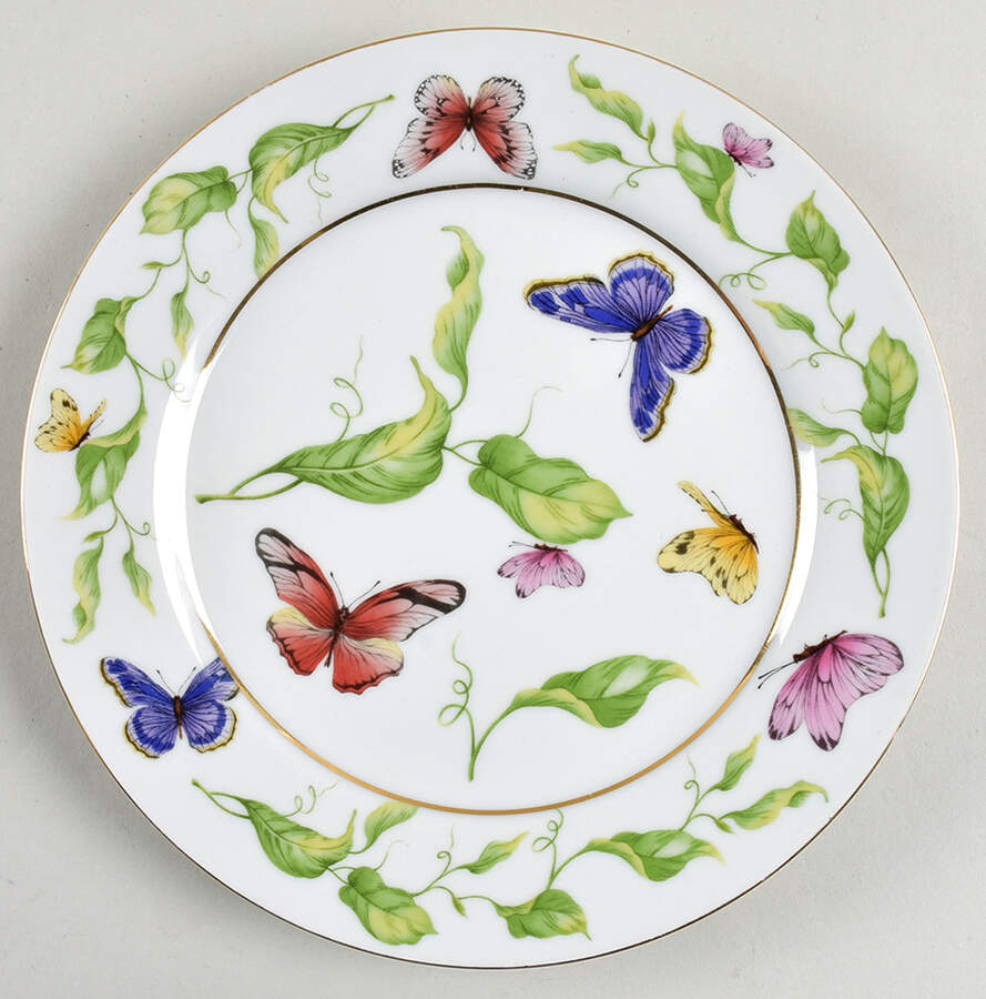 Butterfly Garden Luncheon Plate by Godinger-1