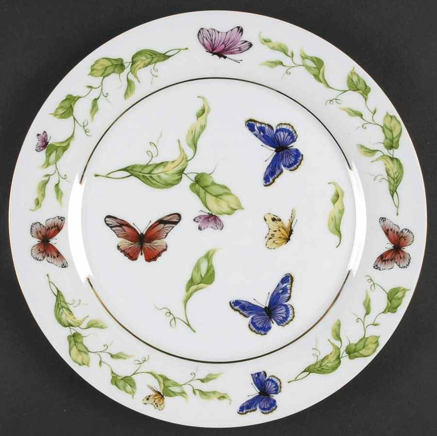 Butterfly Garden Dinner Plate by Godinger-1
