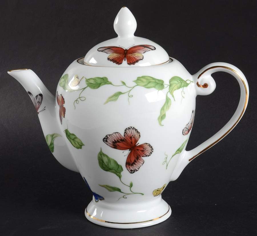 Butterfly Garden Coffee Pot & Lid by Godinger-1