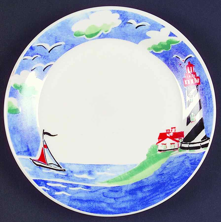 Coastline Salad Plate by Gibson Designs-1