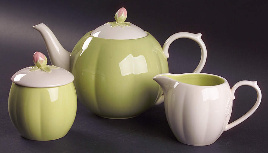 Rose Serenade (5 Pc) Tea Set (TP, CR, SU) by Gorham-1