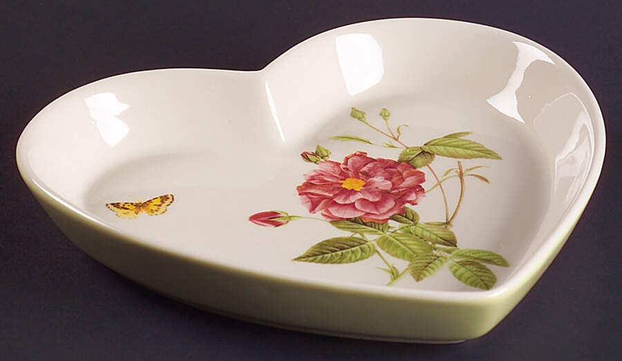 Rose Serenade Heart Shaped Dish by Gorham-1
