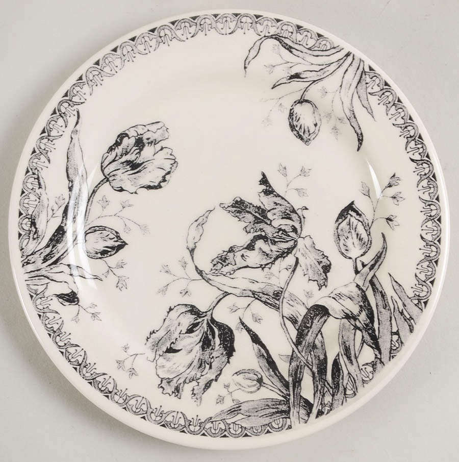 Tulipes Noires Coaster by Faiencerie De Gien-1