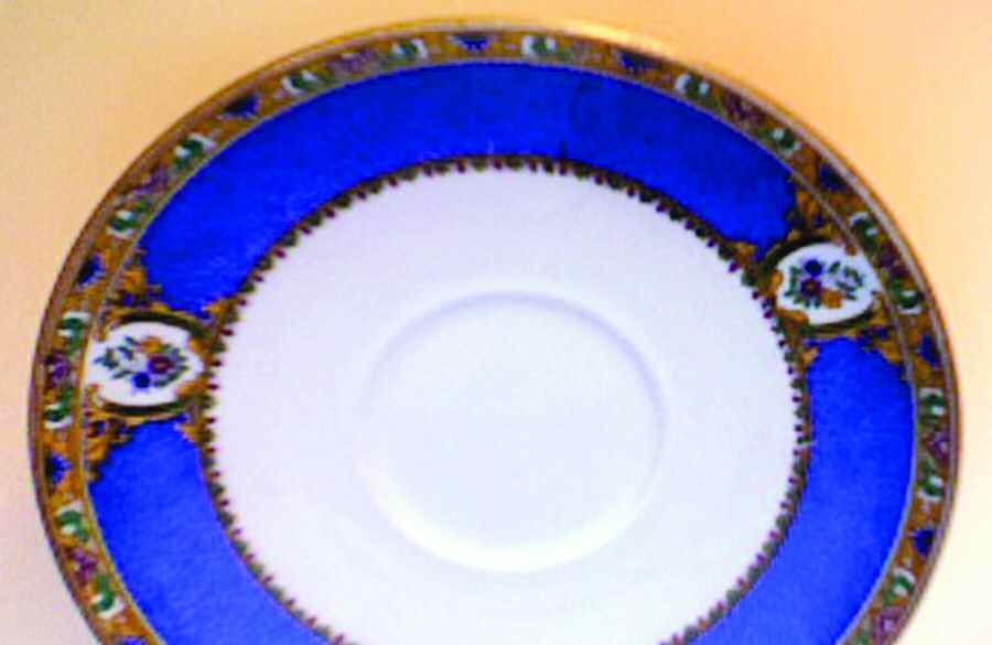 Blue Cathay Smooth Saucer by Grosvenor-1