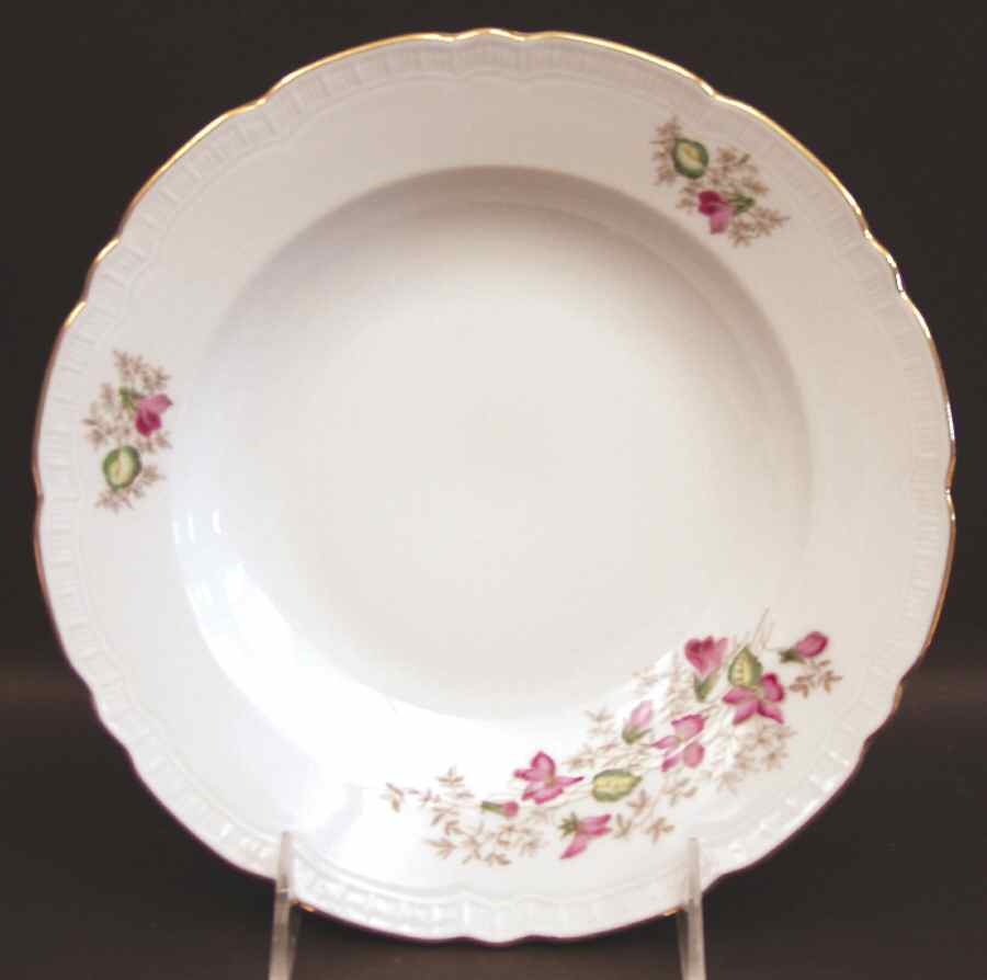 Wild Flower Rim Soup Bowl by Gebruder Benedikt-1