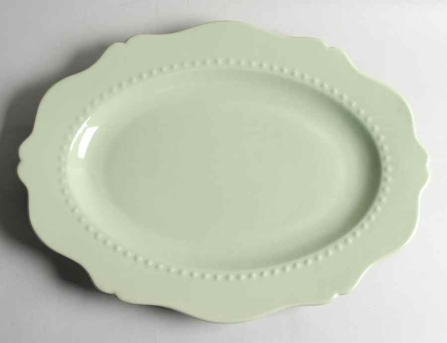Hospitality Sage 17" Oval Serving Platter by Gail Pittman-1