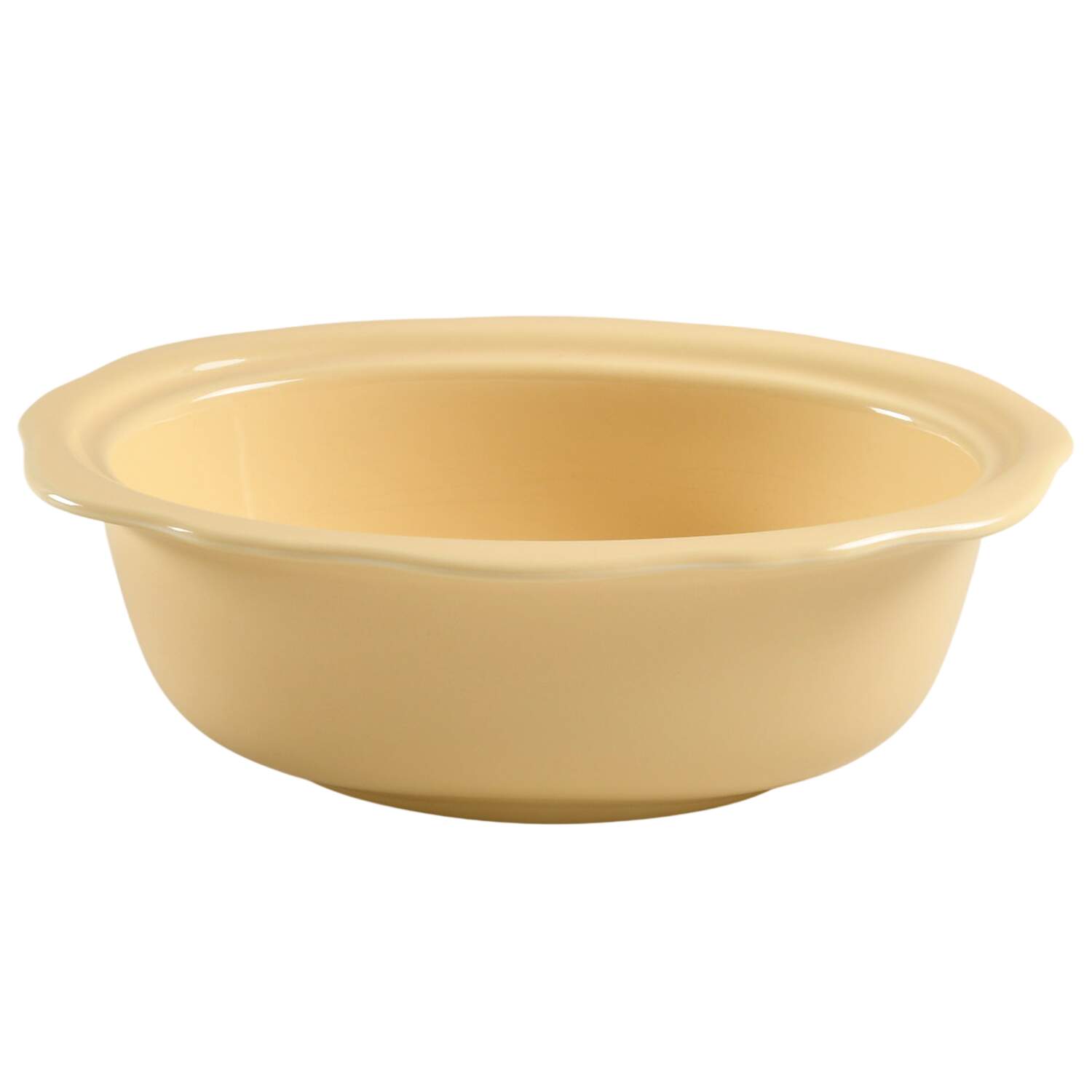 Hospitality Butter Yellow 1.5 Quart Oval Covered Casserole No Lid by Gail Pittman-1
