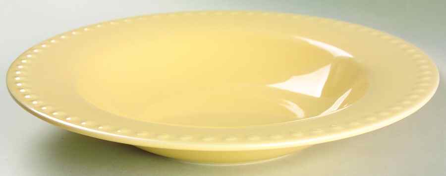Hospitality Butter Yellow 10" Individual Pasta Bowl by Gail Pittman-1