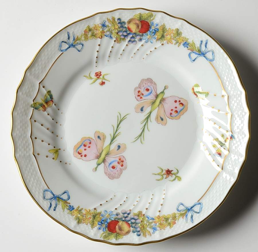 Farfalle Fiorite Bread & Butter Plate by Ginori 1735-1