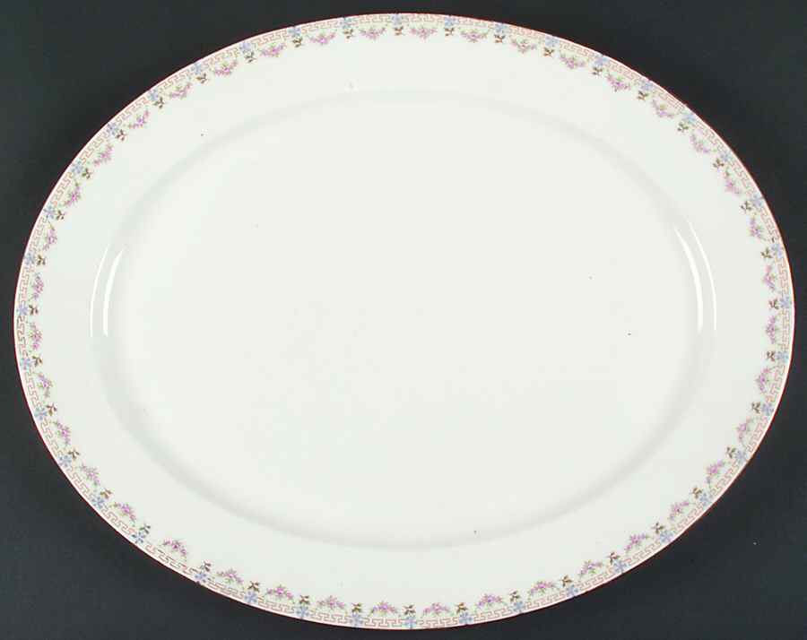GUE571 17" Oval Serving Platter by WM Guerin-1