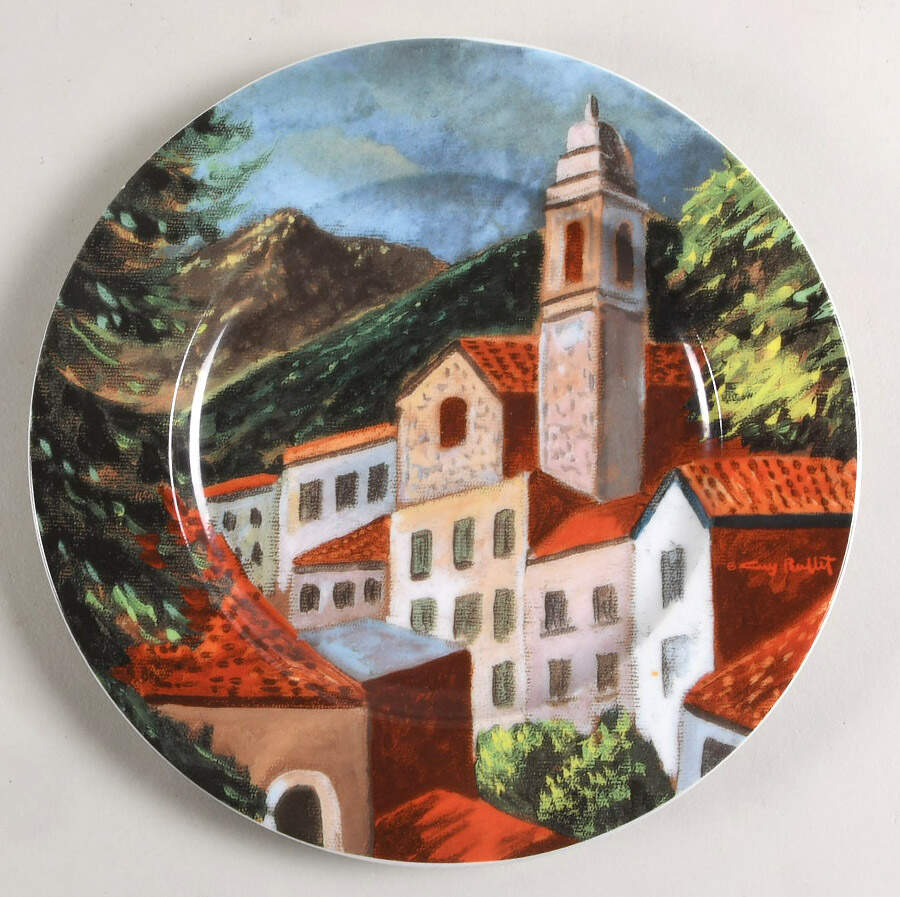 Tuscan Seasons Salad Plate by Guy Buffet-1