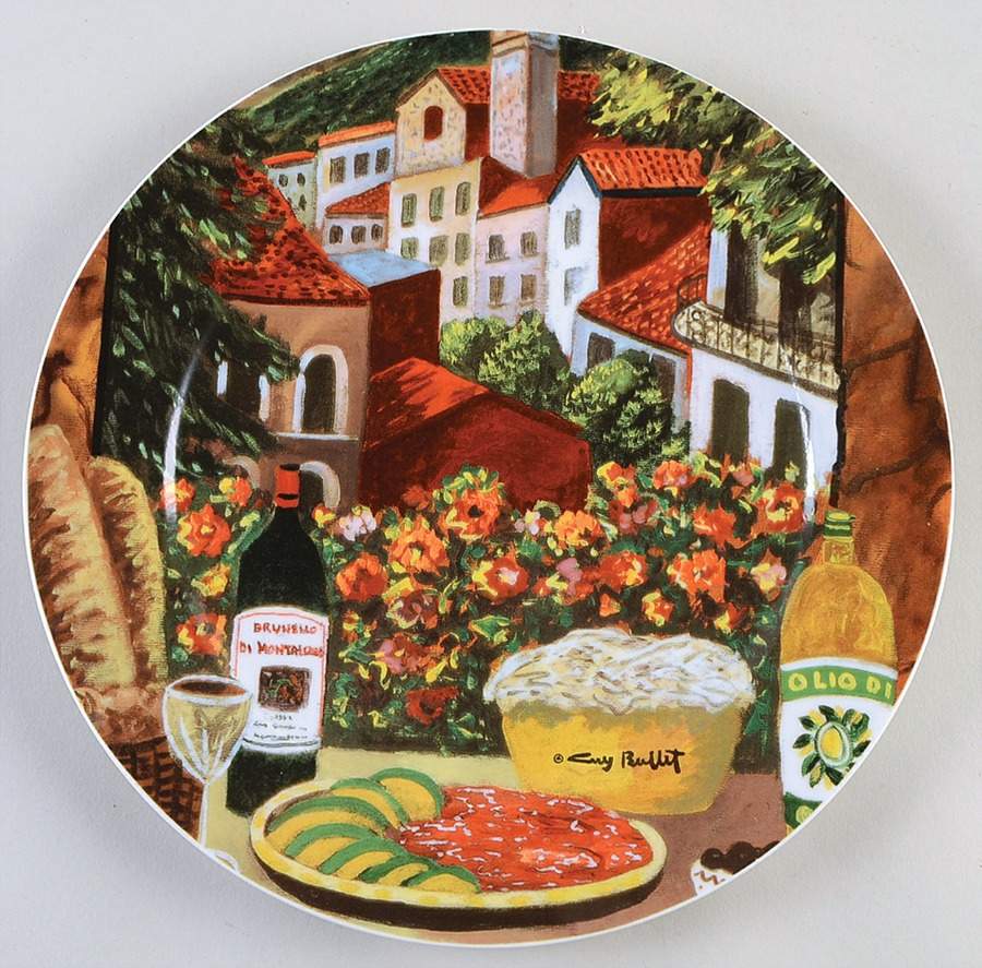 Tuscan Seasons Dinner Plate by Guy Buffet-1