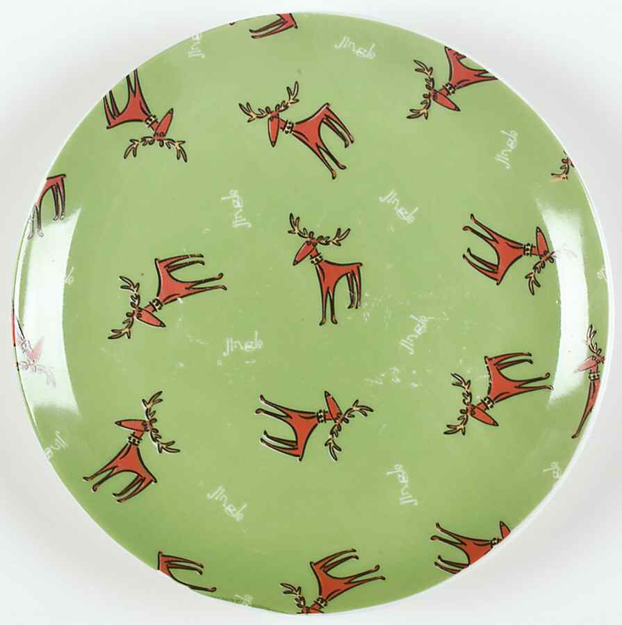 Reindeer Salad Plate by Gibson Designs-1