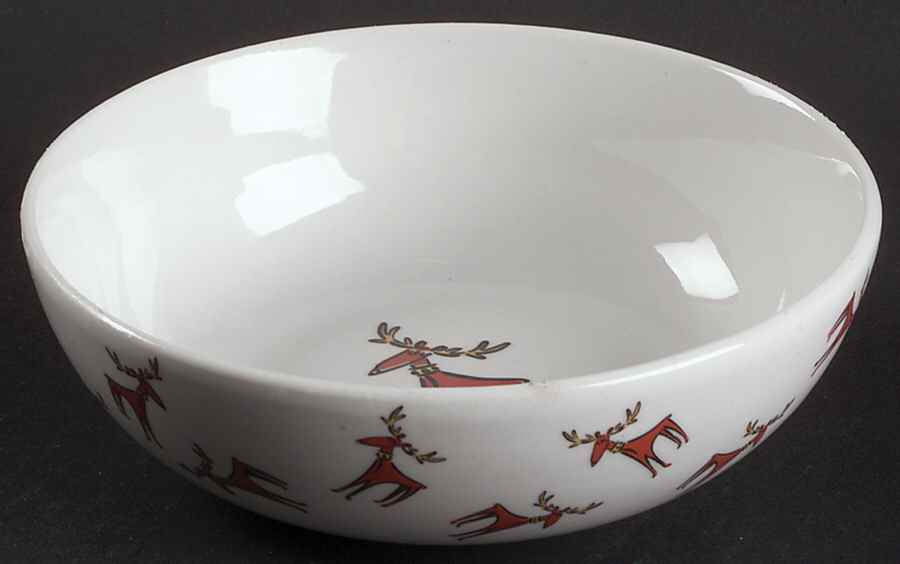 Reindeer Soup/Cereal Bowl by Gibson Designs-1