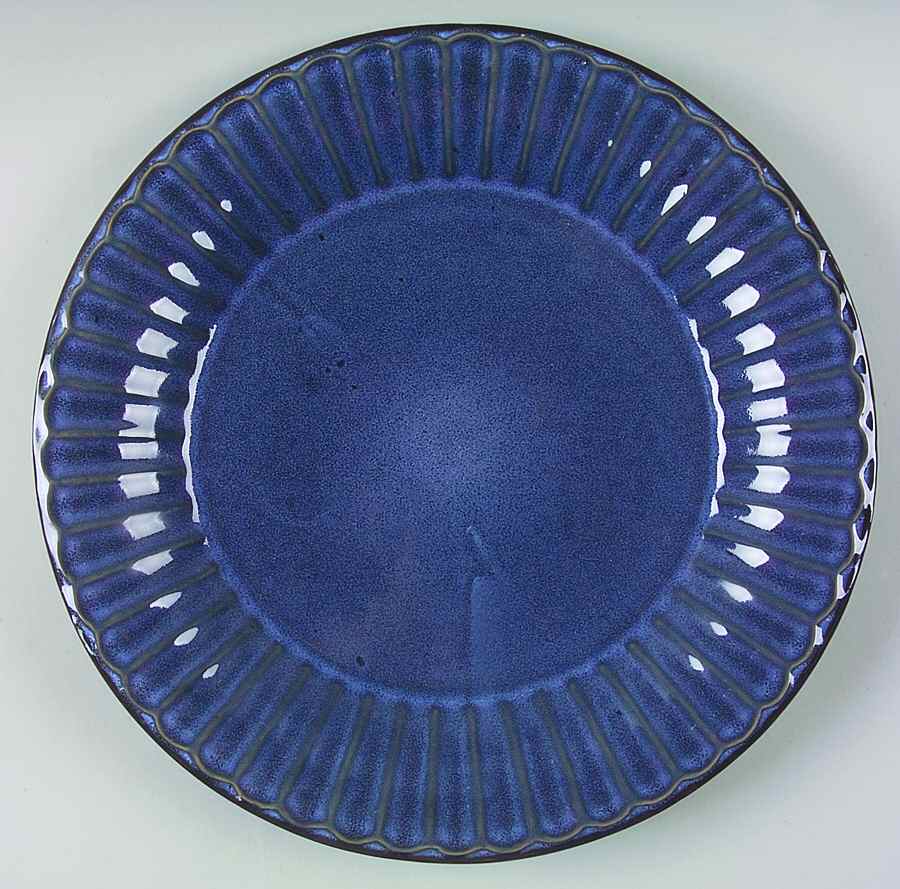 Cistene Blue Dinner Plate by Gibson Designs-1