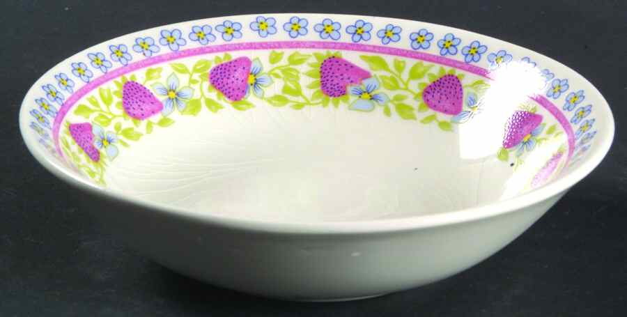 Le Fraisier Fruit/Dessert (Sauce) Bowl by Faiencerie De Gien-1