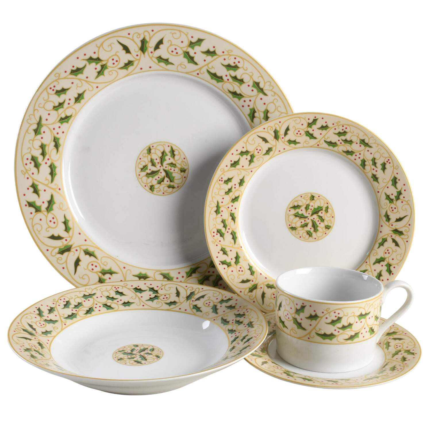 GID174 5 Piece Place Setting by Gibson Designs-1