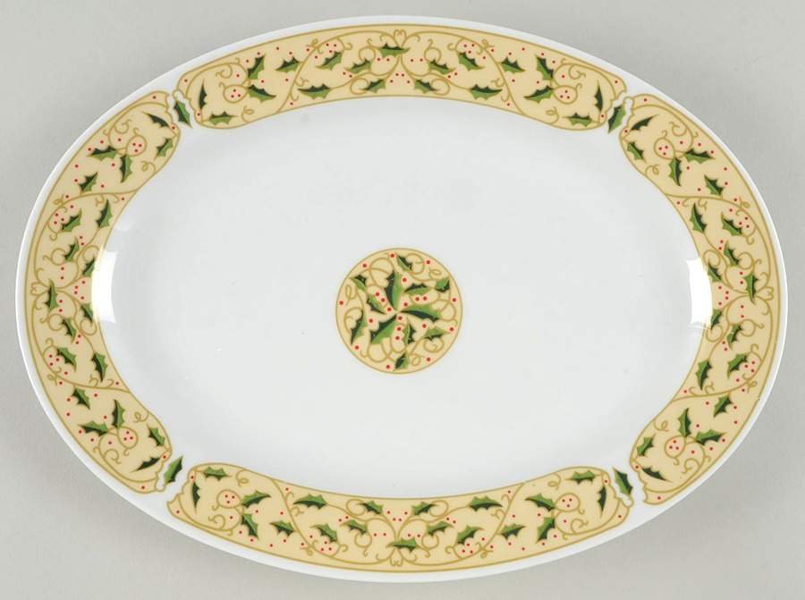 GID174 12" Oval Serving Platter by Gibson Designs-1