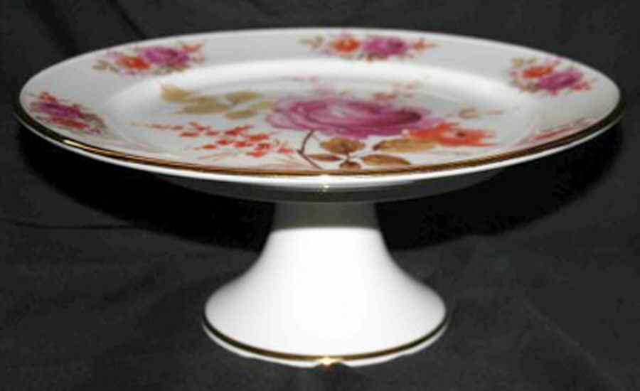 GLP21 Footed Cake Plate by Gloria Porcelain-1