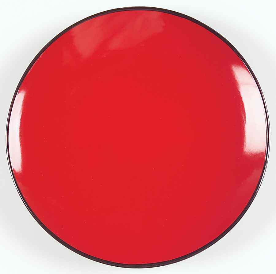 Arise Red Salad/Dessert Plate by Gibson Designs-1