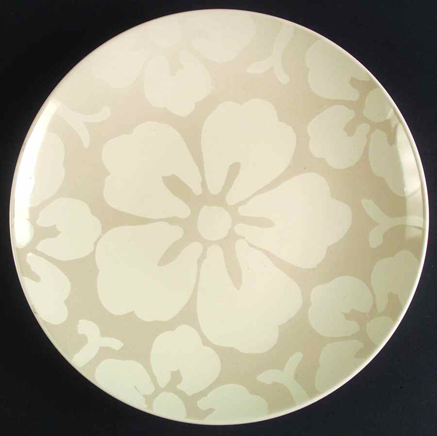 Sandflower Taupe Dinner Plate by Gibson Designs-1