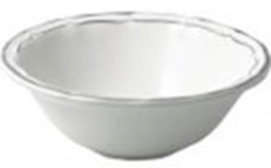 Filets Chocolats (Gray and Taupe) Large Soup/Cereal Bowl by Faiencerie De Gien-1