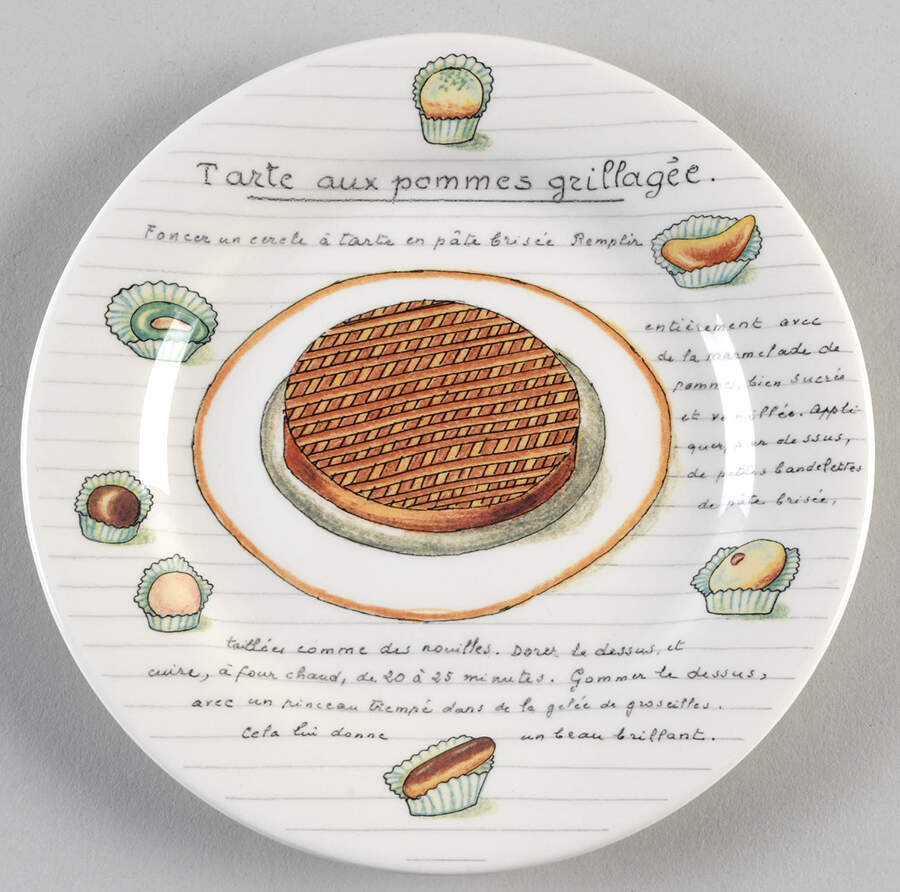 Gourmands Bread & Butter/Canape Plate by Faiencerie De Gien-1