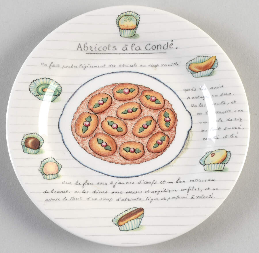 Gourmands Bread & Butter/Canape Plate by Faiencerie De Gien-1