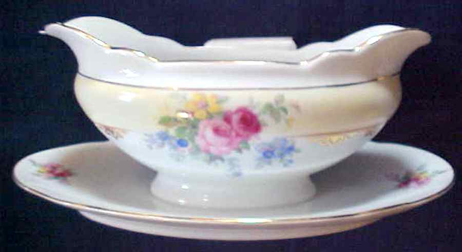 GMY175 Gravy Boat with Attached Underplate by Germany-1