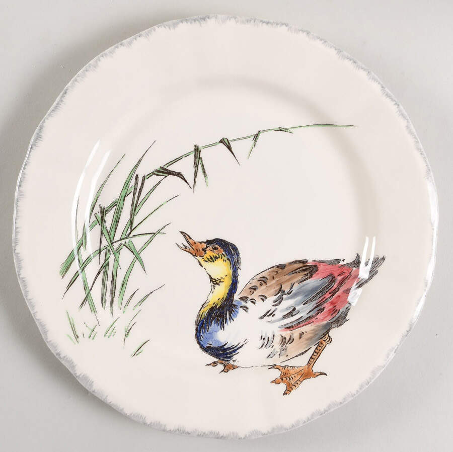 Grand Oiseaux Dinner Plate by Faiencerie De Gien-1