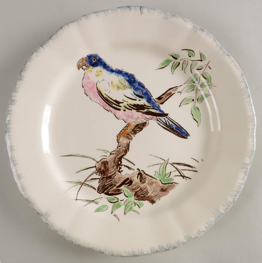 Grand Oiseaux Dinner Plate by Faiencerie De Gien-1