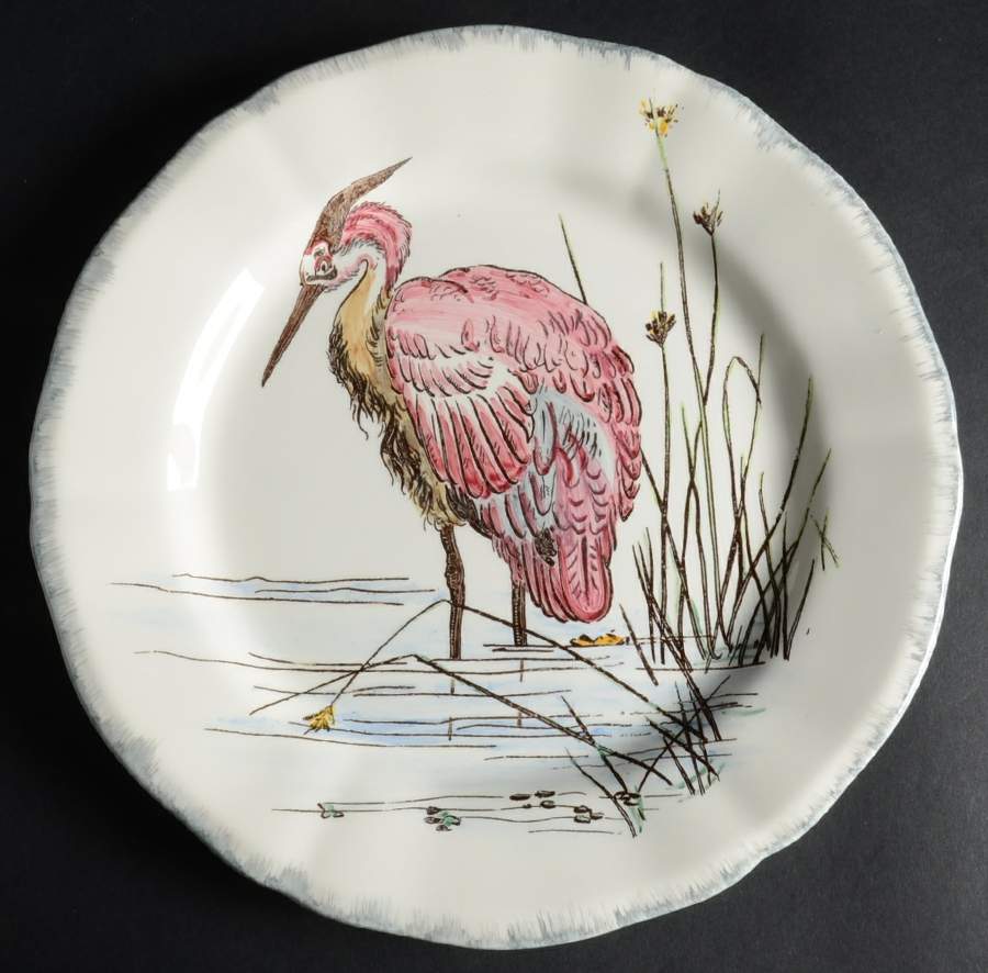 Grand Oiseaux Dinner Plate by Faiencerie De Gien-1