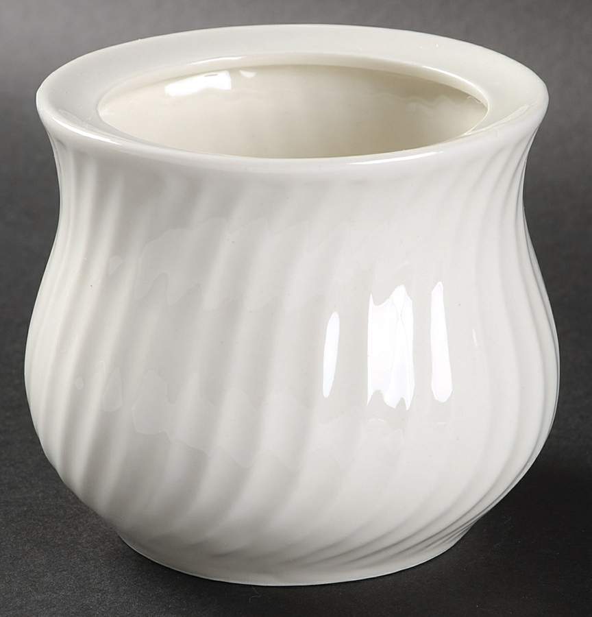 Regent White Sugar Bowl No Lid by Gourmet Expressions-1