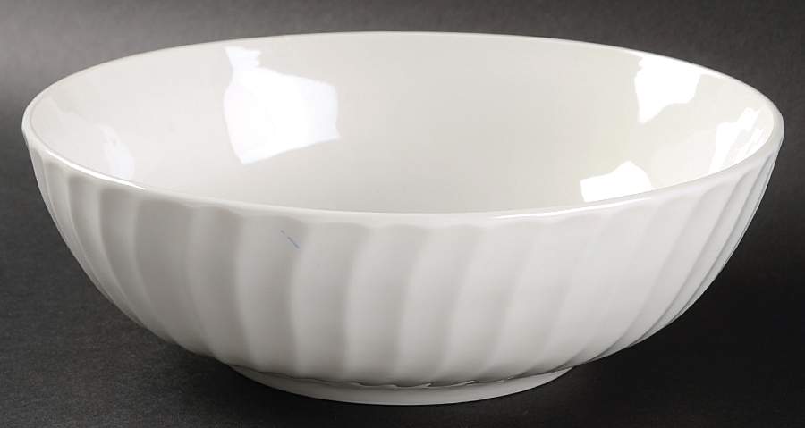 Regent White 8" Round Vegetable Bowl by Gourmet Expressions-1
