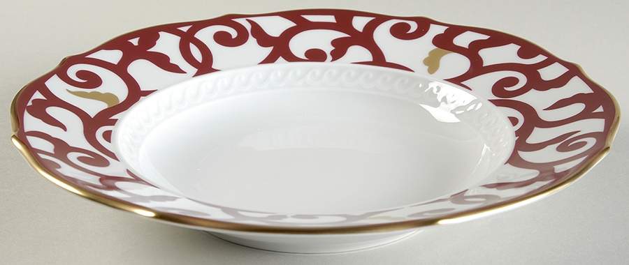 Marquise Large Rim Soup Bowl by Ginori 1735-1