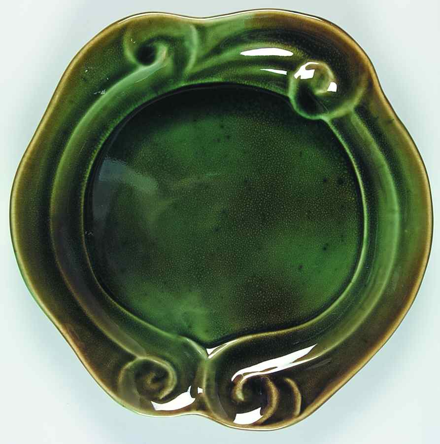Free Form Moss (Green) Dinner Plate by Gail Pittman-1