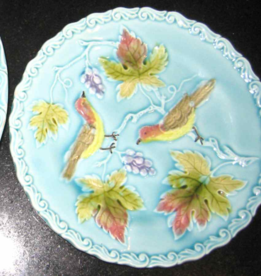 Birds & Grapes Bread & Butter Plate by Georg Schmider-1