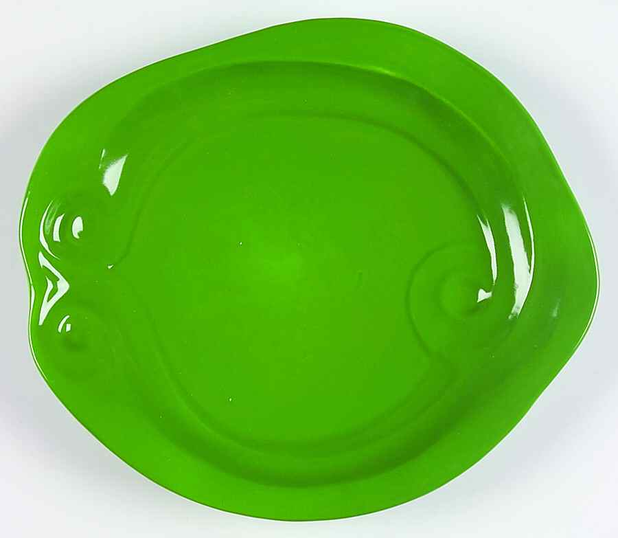 Free Form Green Salad Plate by Gail Pittman-1