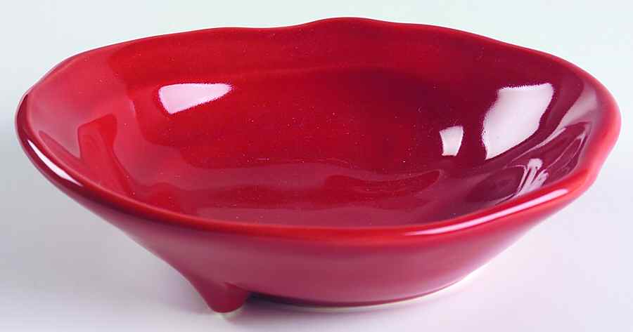 Free Form Red Soup/Cereal Bowl by Gail Pittman-1