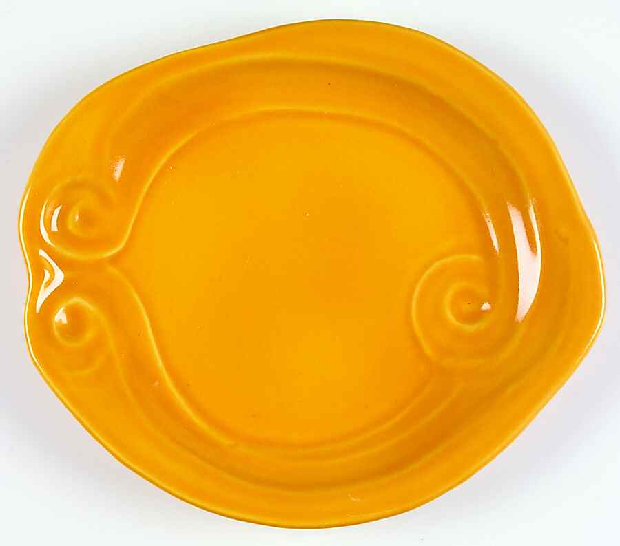 Free Form Mustard Salad Plate by Gail Pittman-1