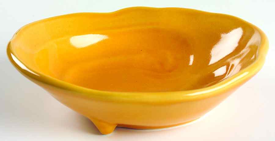 Free Form Mustard Soup/Cereal Bowl by Gail Pittman-1