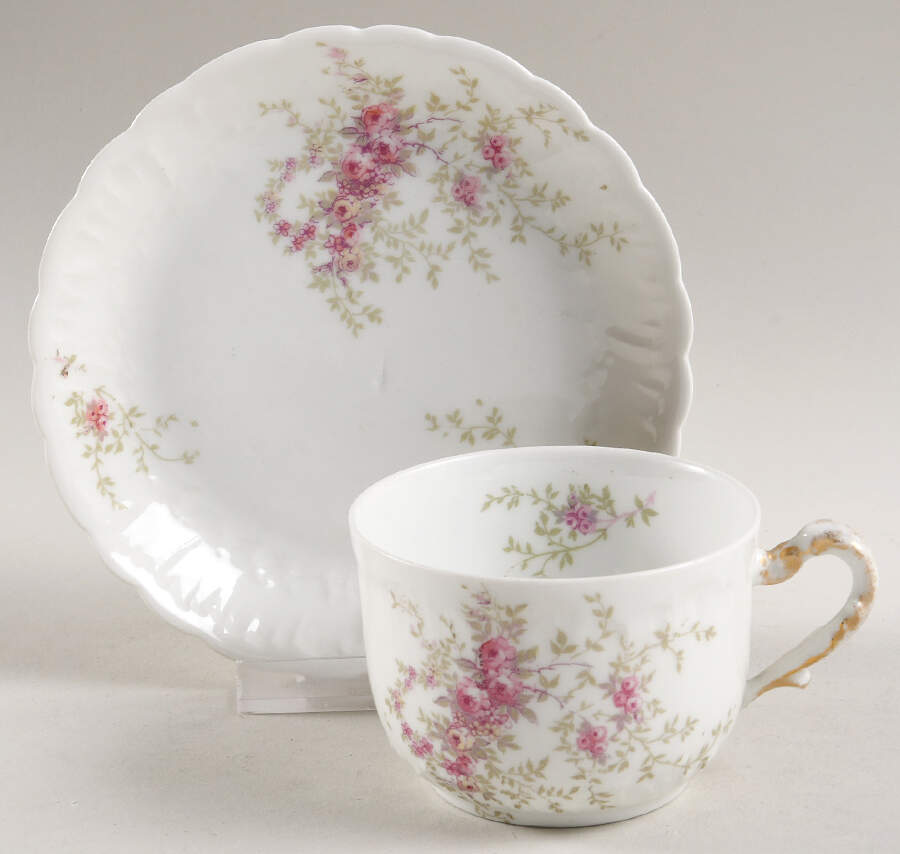GUE601 Flat Cup & Saucer Set by WM Guerin-1