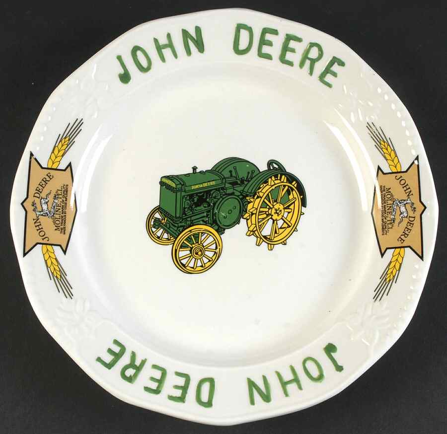 John Deere Timeless (Yellow Logo) Dinner Plate by Gibson Designs-1