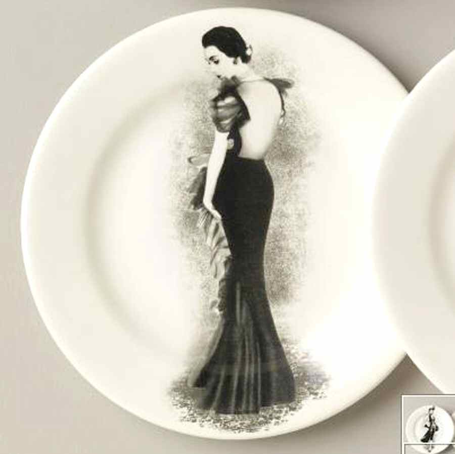 Fashion Salad/Dessert Plate by Faiencerie De Gien-1