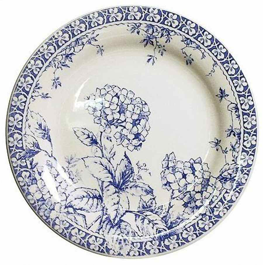Hortensia Canape Plate by Faiencerie De Gien-1