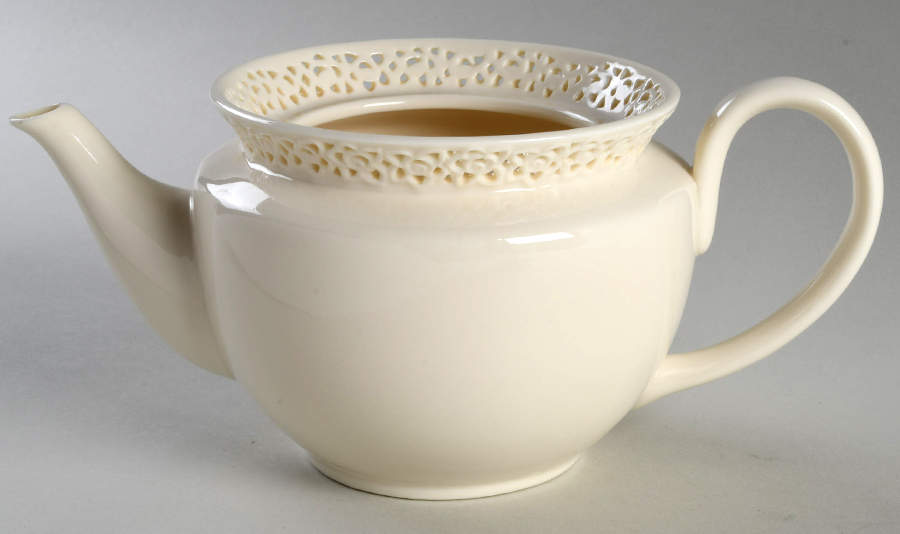 Cream Lace Teapot No Lid by Godinger-1