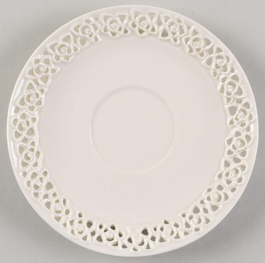 Cream Lace Saucer by Godinger-1