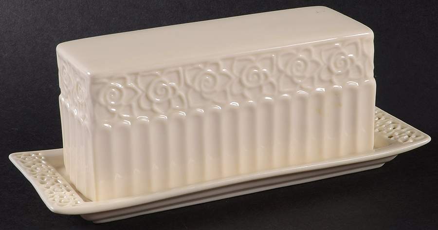Cream Lace 1/4 Lb Covered Butter by Godinger-1